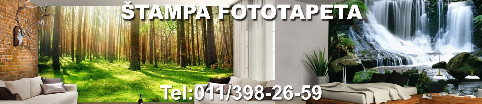 Štampa foto-tapeta - Štampa i postavljanje fototapeta